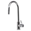 Alfi Brand Polished SS Sgl Hole Pull Down Kitchen Faucet AB2028-PSS